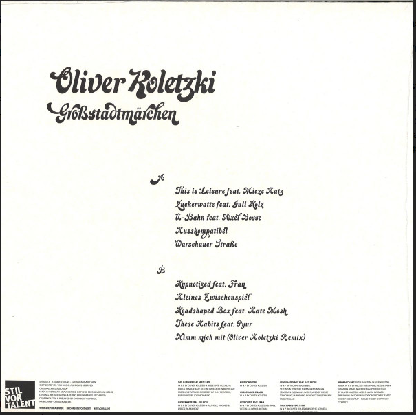 GroBstadtmarchen - Oliver Koletzki (2. El)
