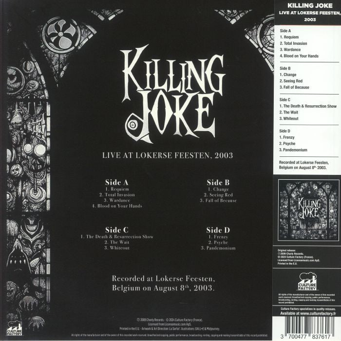 Live at Lokerse Feesten 2003 (Record Store Day Rsd 2024) - Killing Joke