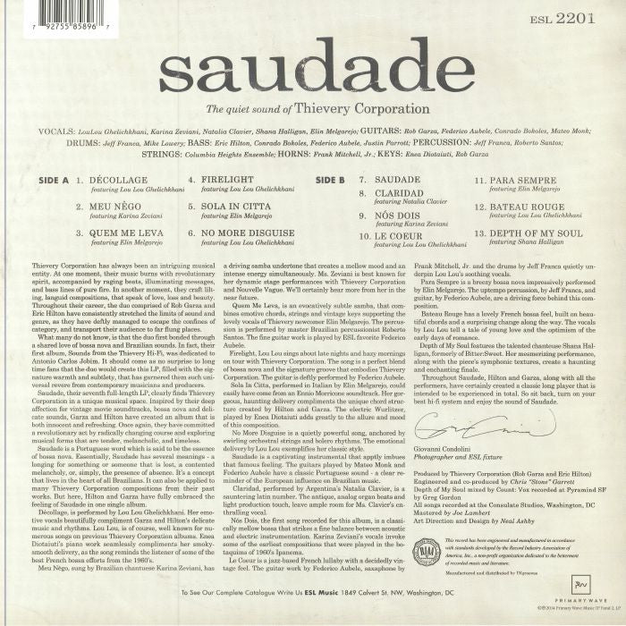 Saudade (10th Anniversary Edition) - Thievery Corporation