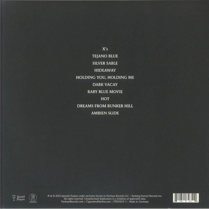 X's (Limited Crystal Clear Vinyl) (Indie Exclusive) - Cigarettes After Sex