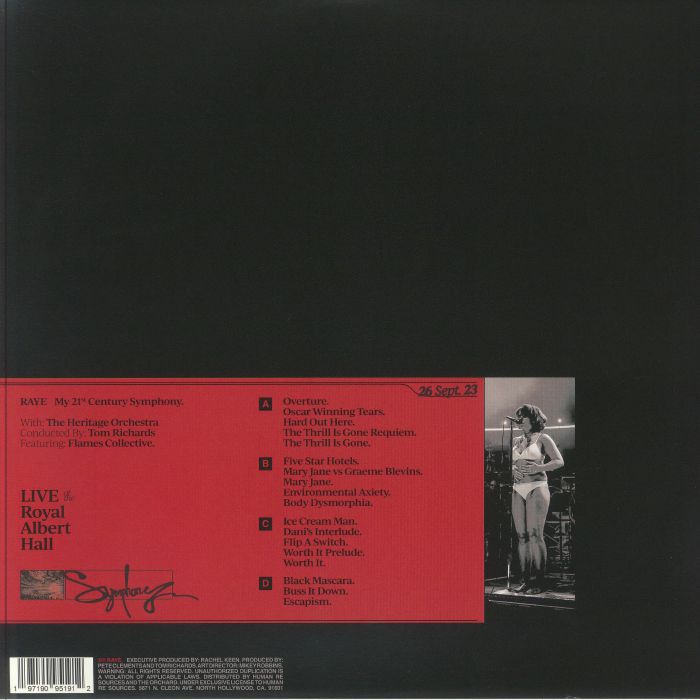 My 21st Century Symphony (Gatefold Clear Vinyl) - Raye with the Heritage Orchestra