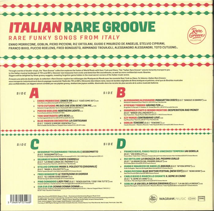 Italian Rare Groove (Recycled Vinyl) - Various