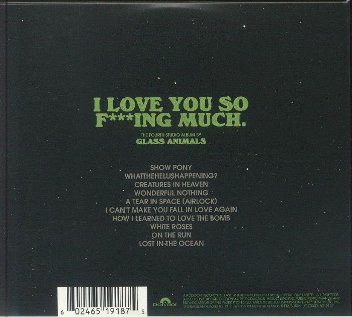 I Love You So F***ing Much (Poster Hediyeli) - Glass Animals (CD)