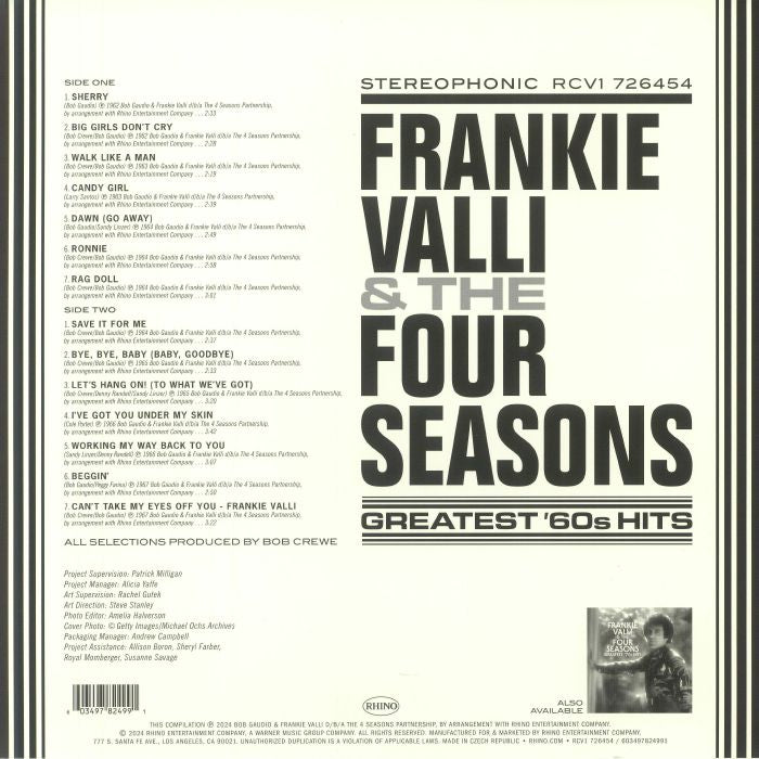 Greatest '60s Hits - Frankie Valli & the Four Seasons