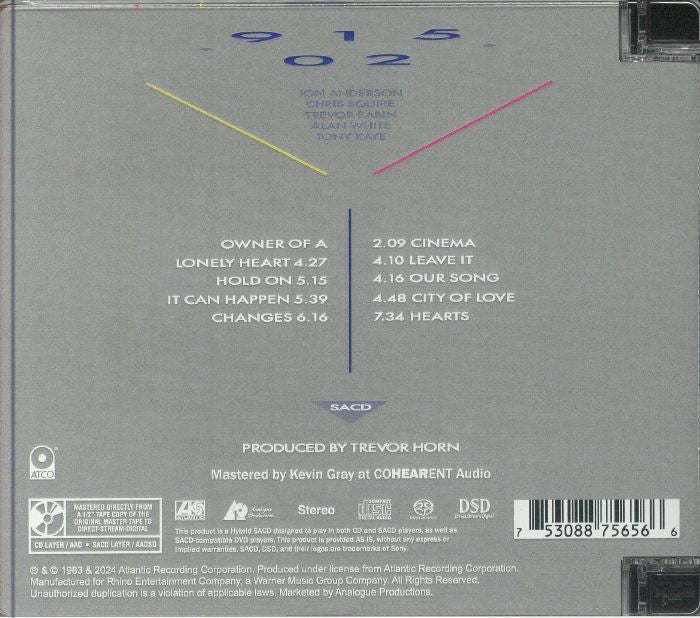 90125 (Reissue) - Yes (CD)