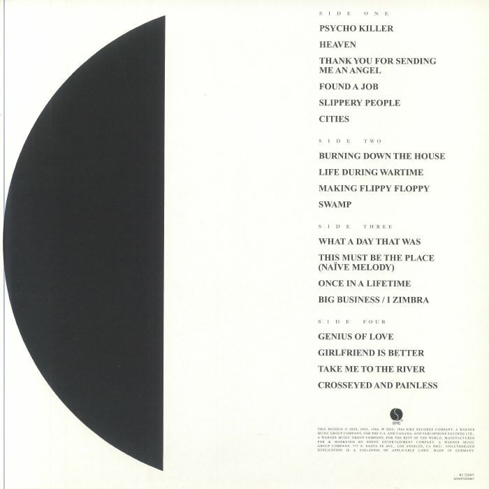 Stop Making Sense (Soundtrack) (Deluxe Edition) (Remastered) - Talking Heads