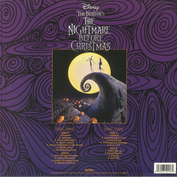 The Nightmare Before Christmas (Soundtrack) (Bone & Aqua Vinyl) - Danny Elfman