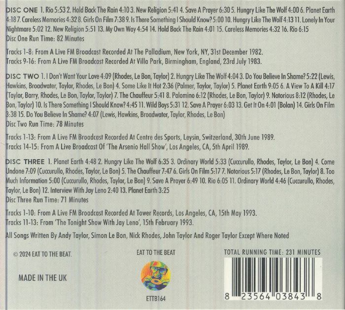 Transmission Impossible - Duran Duran (3xCD)