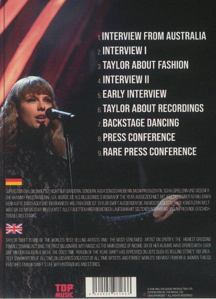 Mega Star - Taylor Swift (CD)