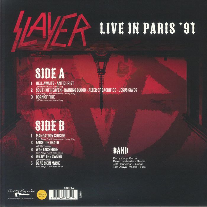 Live in Paris 1991 - Slayer