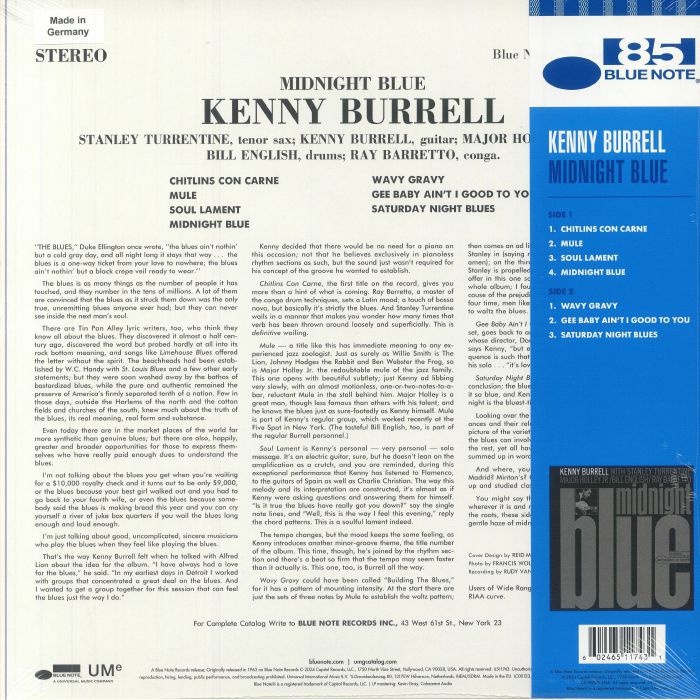 Midnight Blue (Blue Vinyl Series) (Indie Exclusive) - Kenny Burrell