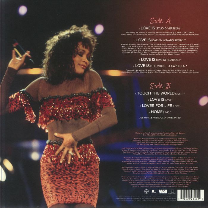 Love Is: Live from South Africa & More (Record Store Day Black Friday Rsd 2024) - Whitney Houston