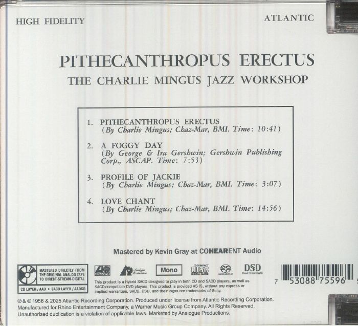 Pithecanthropus Erectus - Charles Mingus (CD)