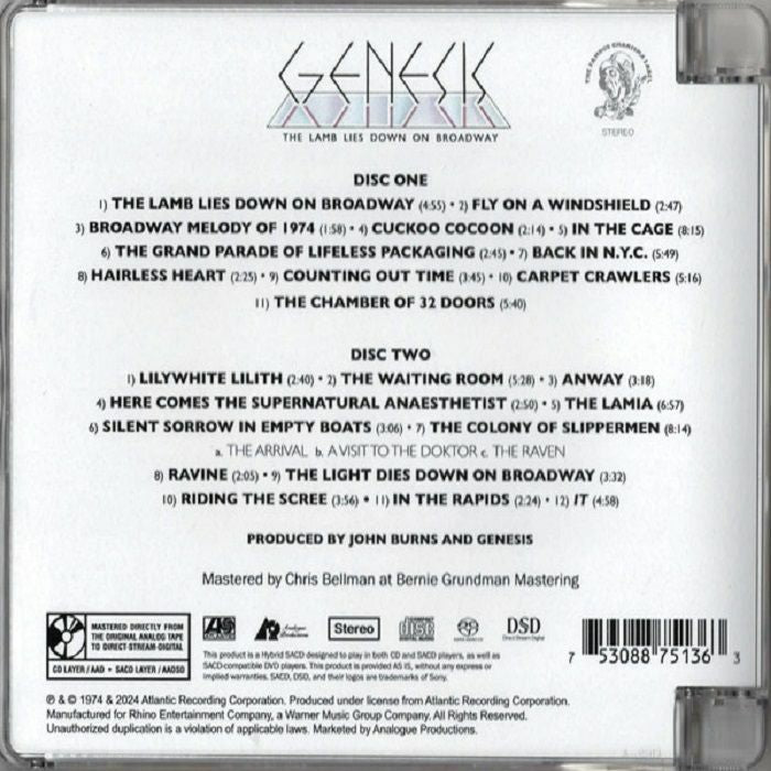 The Lamb Lies Down on Broadway - Genesis (CD)