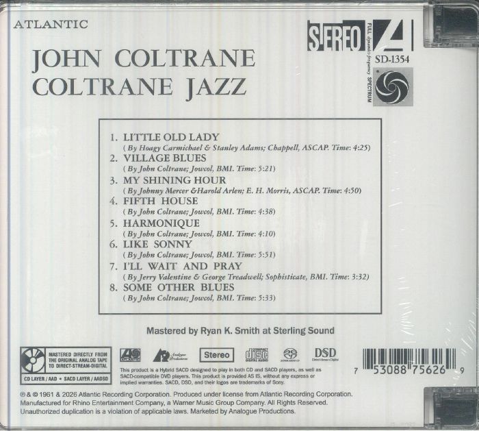 Coltrane Jazz (Remastered) - John Coltrane (CD)