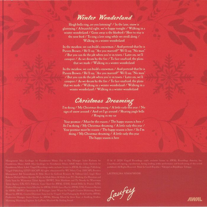 A Very Laufey Holiday: the Winter Wonderland Edition (Translucent Red Vinyl) - Laufey