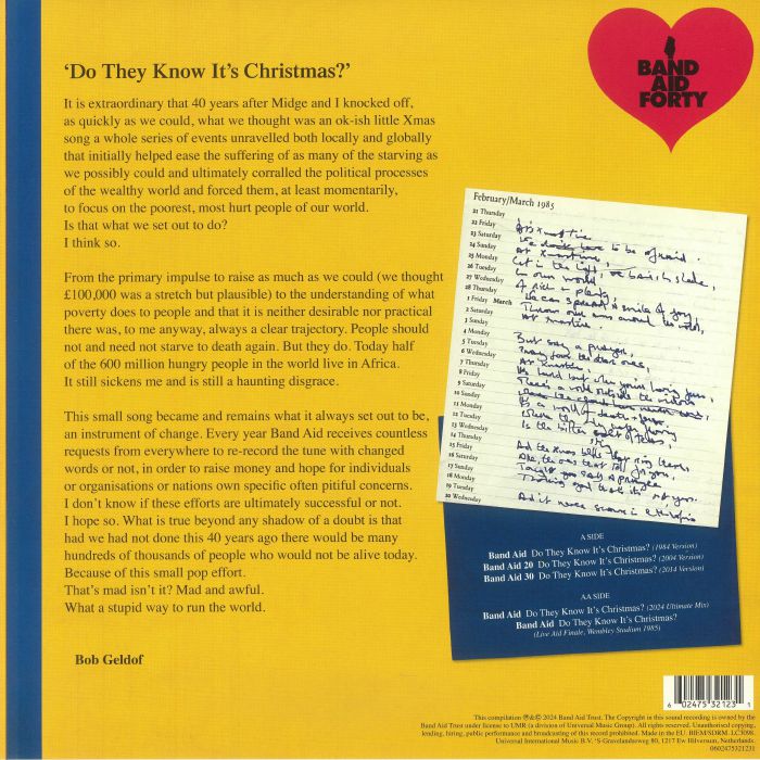Do They Know It's Christmas? - Band Aid