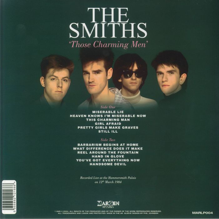 Those Charming Men (Live 1984) (Green Vinyl) - The Smiths