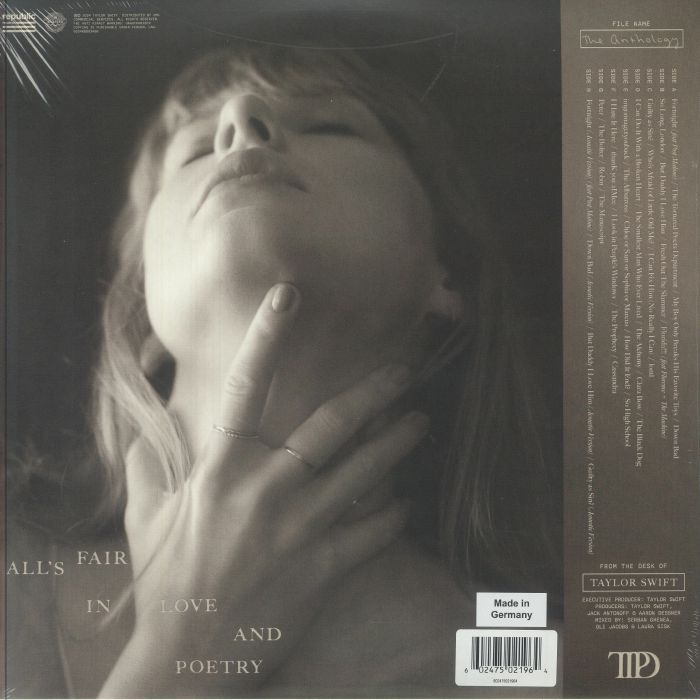 The Tortured Poets Department: the Anthology (4xLP Translucent Marbled Vinyl) - Taylor Swift