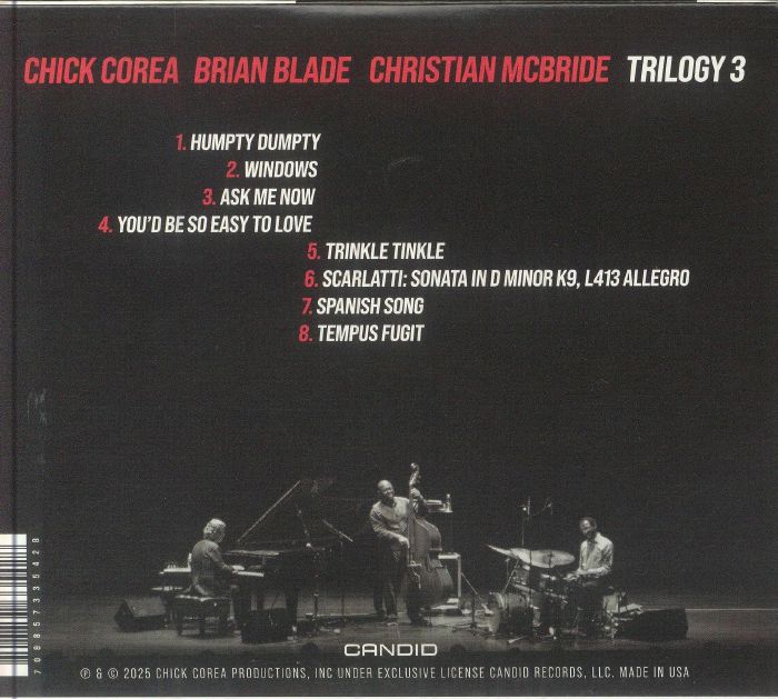 Trilogy 3 - Chick Corea Trio (CD)