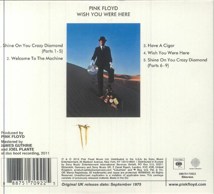 Wish You Were Here - Pink Floyd (CD)