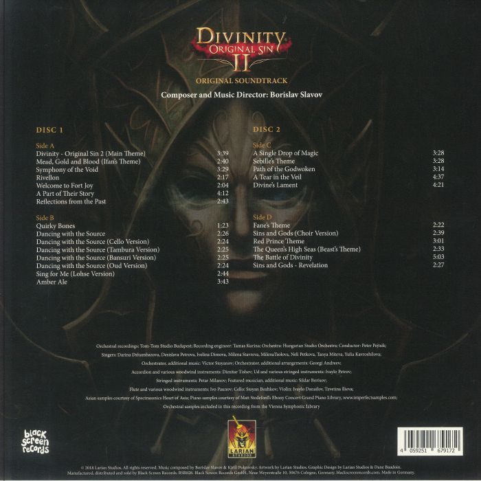 Divinity: Original Sin 2 (Soundtrack) - Borislav Slavov