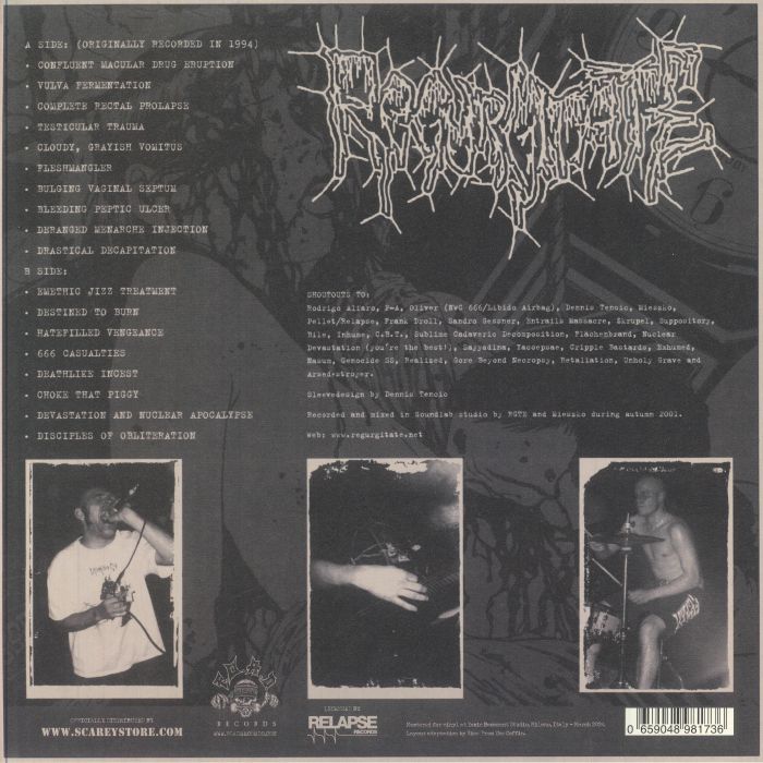 Hatefilled Vengeance (Reissue) - Regurgitate