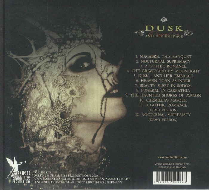 Dusk & Her Embrace (Remastered) - Cradle of Filth (CD)