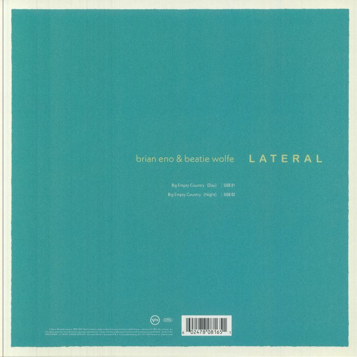 Lateral - Brian Eno / Beatie Wolfe