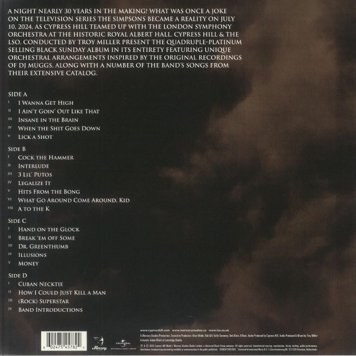 Black Sunday Live at the Royal Albert Hall - Cypress Hill / the London Symphony Orchestra