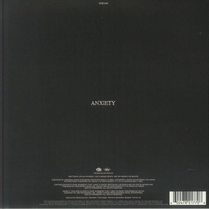 Anxiety (Silver Vinyl) - Doechii