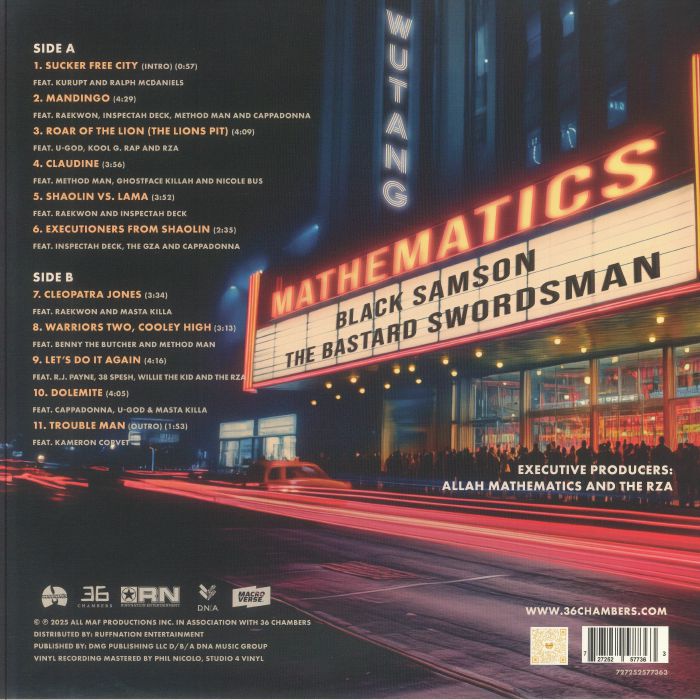 Black Samson the Bastard Swordsman - Wu Tang / Mathematics