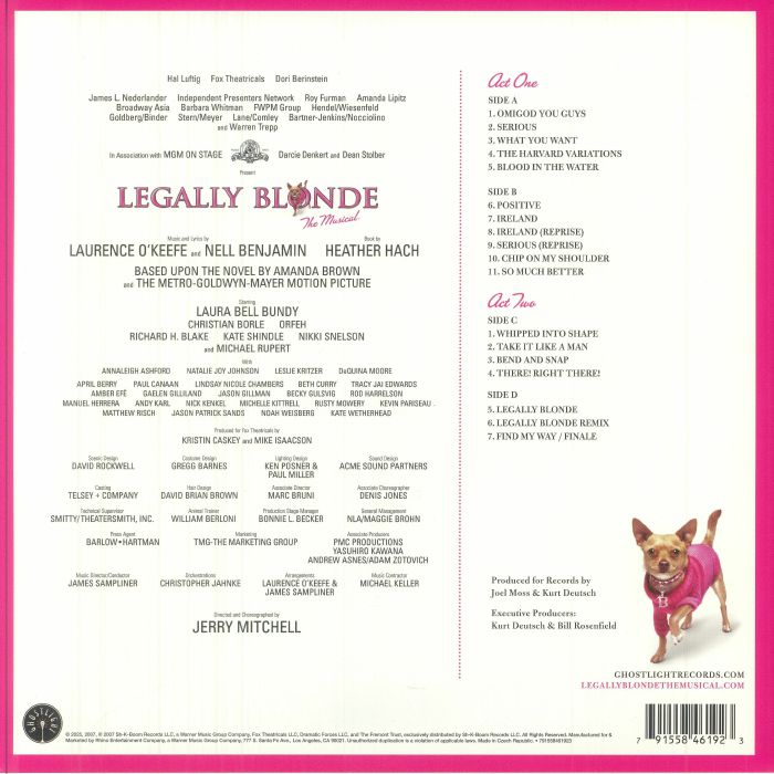 Legally Blonde: the Musical (Original Broadway Cast Recording) (Hot Pink Vinyl) (Booklet Hediyeli) - Various