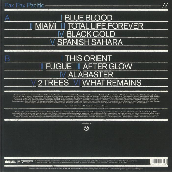 Total Life Forever (Reissue) (Recycled Blue Vinyl) - Foals