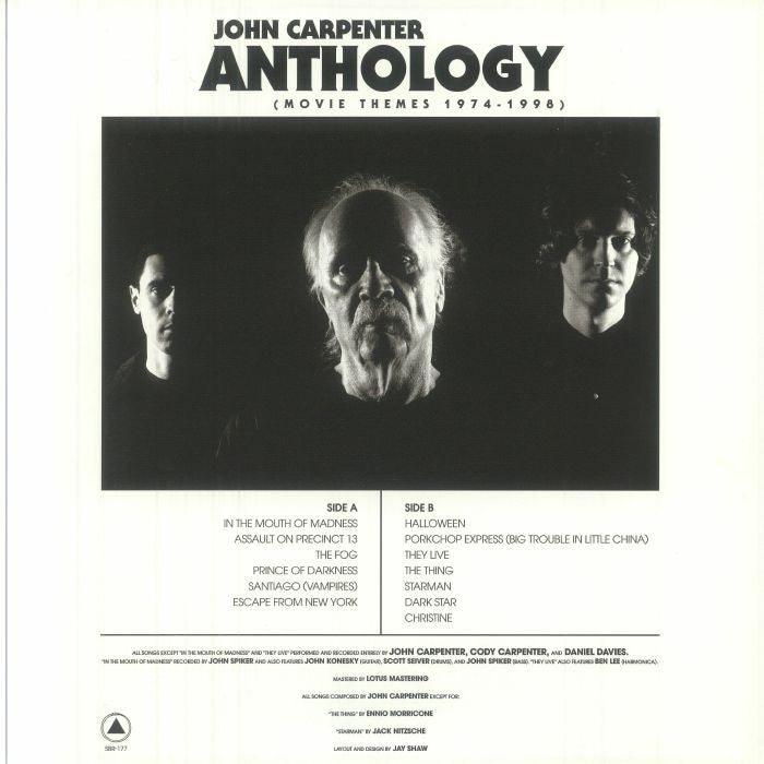 Anthology: Movie Themes 1974-1998 (Reissue) (Translucent Sea Blue Vinyl) - John Carpenter