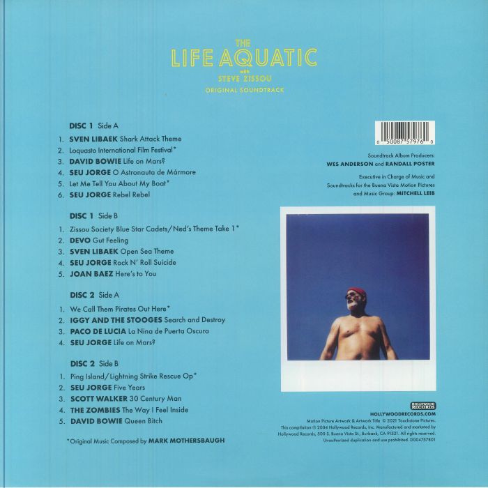 The Life Aquatic with Steve Zissou (Soundtrack) (Limited Yellow Vinyl) - Various
