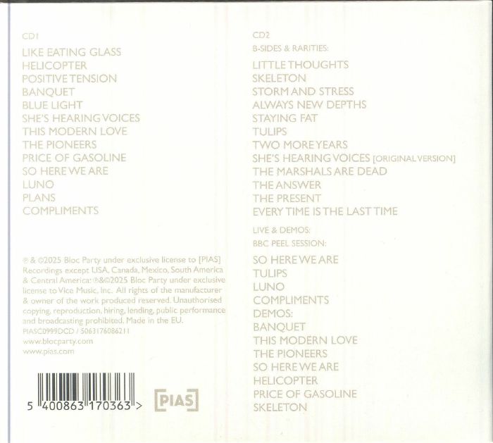 Silent Alarm (20th Anniversary Edition) - Bloc Party (2xCD)