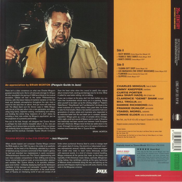 Tijuana Moods (Reissue) (Translucent Green Vinyl) - Charles Mingus