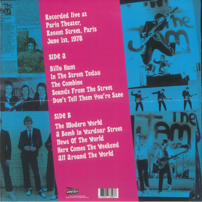 Paris Moderne: Live at Paris Theater Regent Street Paris June 1st 1978 (Pink Vinyl) - The Jam