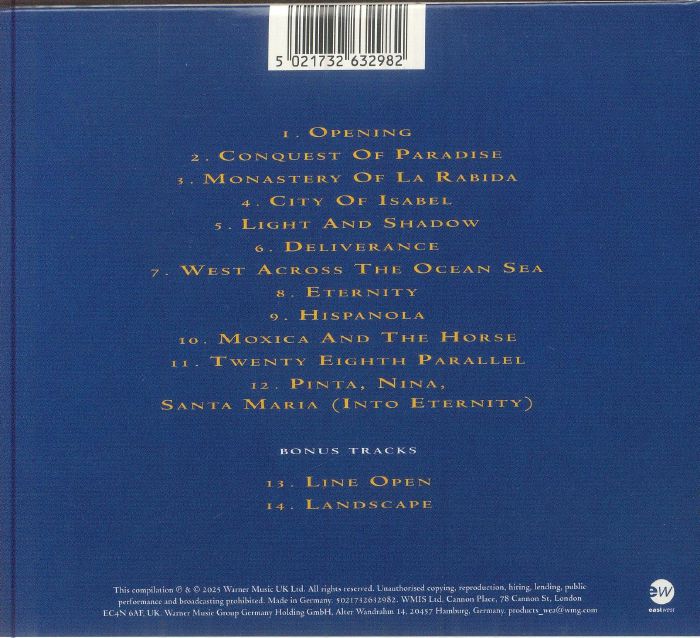 1492: Conquest of Paradise (Soundtrack) - Vangelis (CD)
