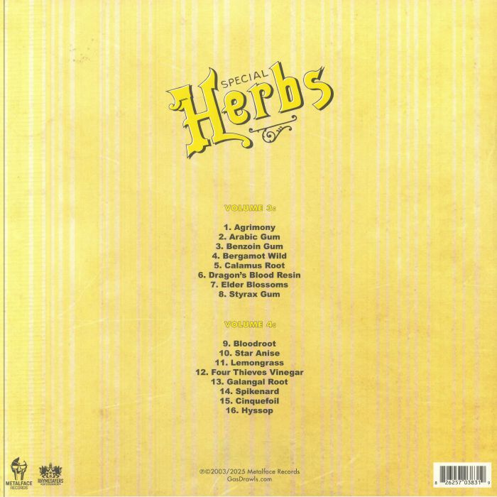 Metal Fingers Presents: Special Herbs Vol 3 & 4 (Indie Exclusive) - MF DOOM