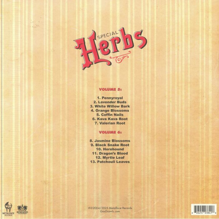 Metal Fingers Presents: Special Herbs Vol 5 & 6 (Indie Exclusive) - MF DOOM