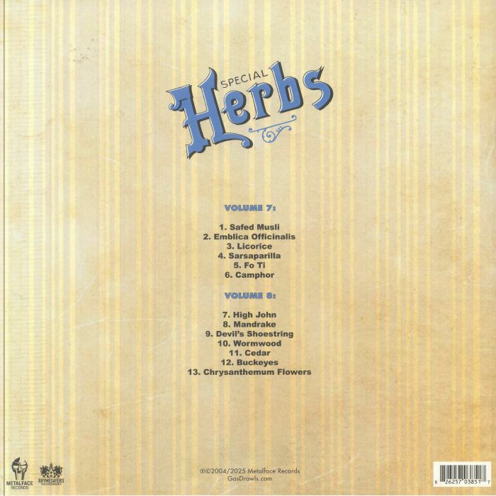 Metal Fingers Presents: Special Herbs Vol 7 & 8 (Indie Exclusive) - MF DOOM