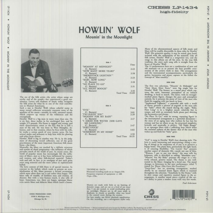 Moanin' in the Moonlight (Chess Records 75th Anniversary Series) - Howlin' Wolf