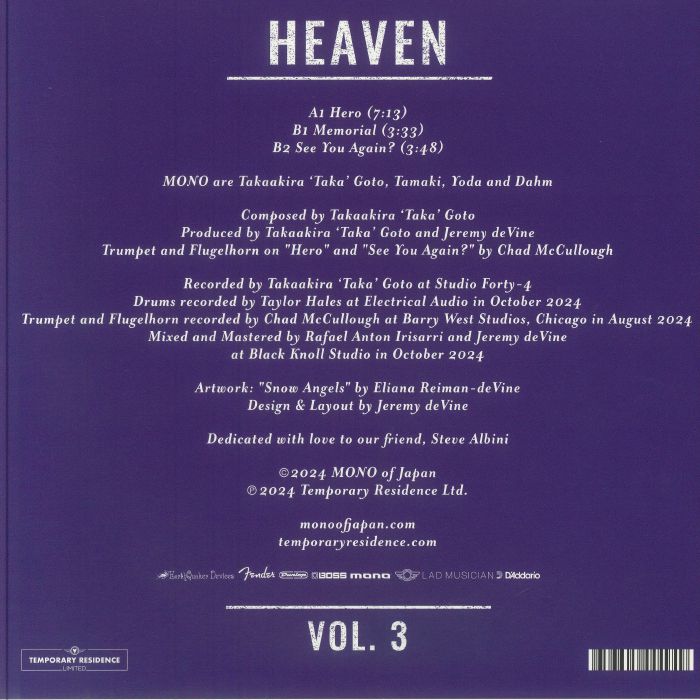 Heaven Vol 3 - Mono