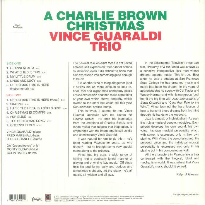 A Charlie Brown Christmas (Soundtrack) (Picture Disc) (Zoetrope) - Vince Guaraldi Trio