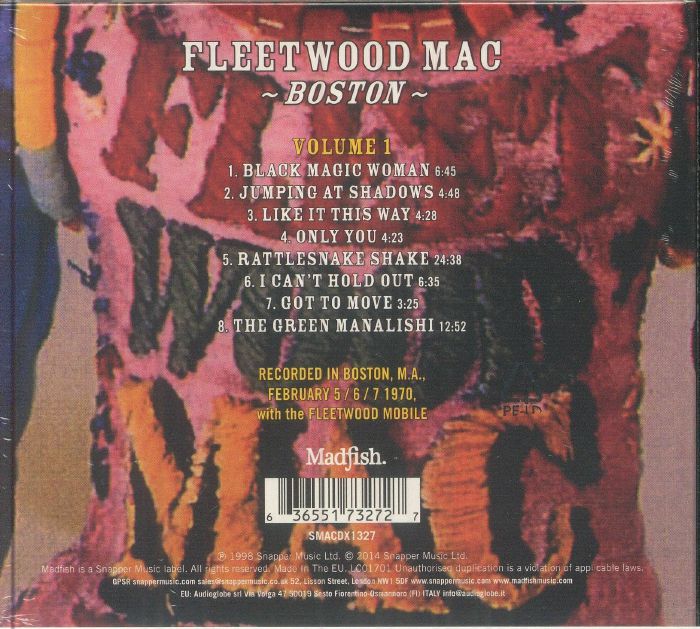 Boston Volume 1 (Reissue) - Fleetwood Mac (CD)