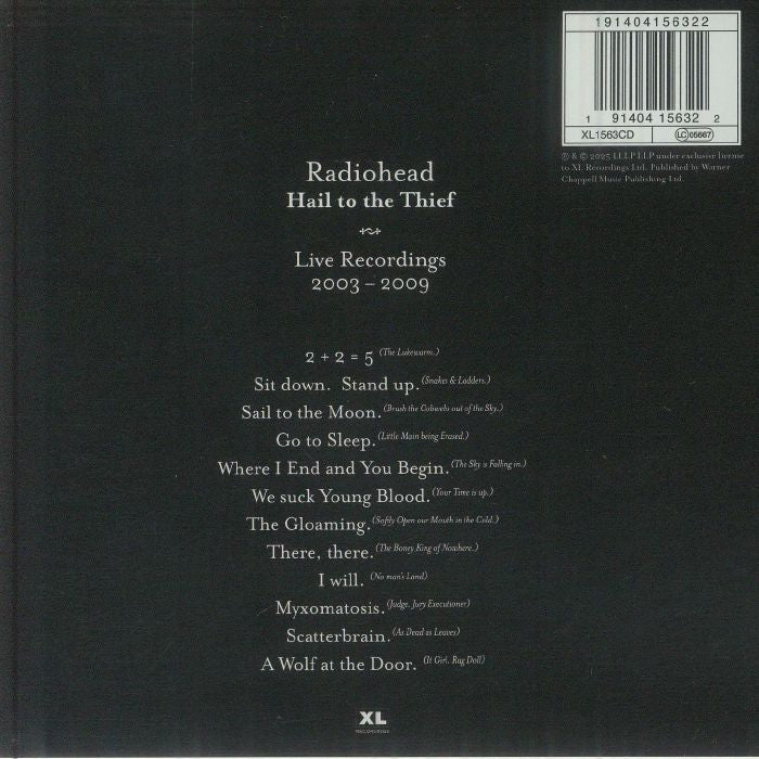 Hail to the Thief (Live Recordings 2003-2009) - Radiohead (CD)