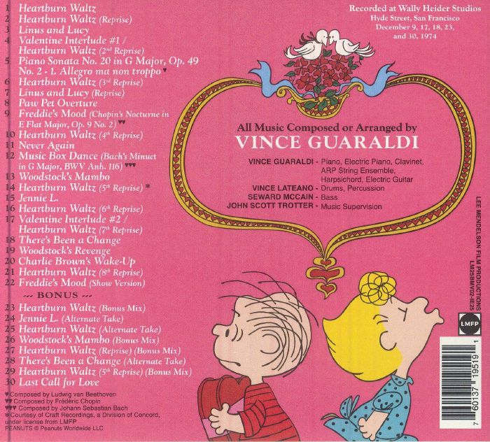 Be My Valentine Charlie Brown (Soundtrack) (50th Anniversary Alternate Cover Edition) (Indie Exclusive) - Vince Guaraldi (CD)
