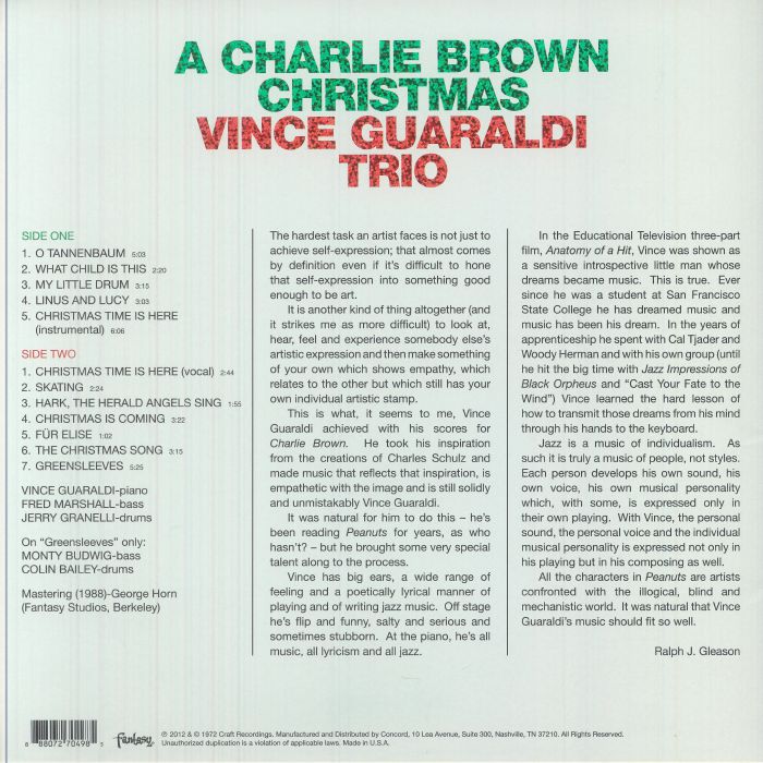 A Charlie Brown Christmas (Soundtrack) (60th Anniversary Edition) - Vince Guaraldi Trio